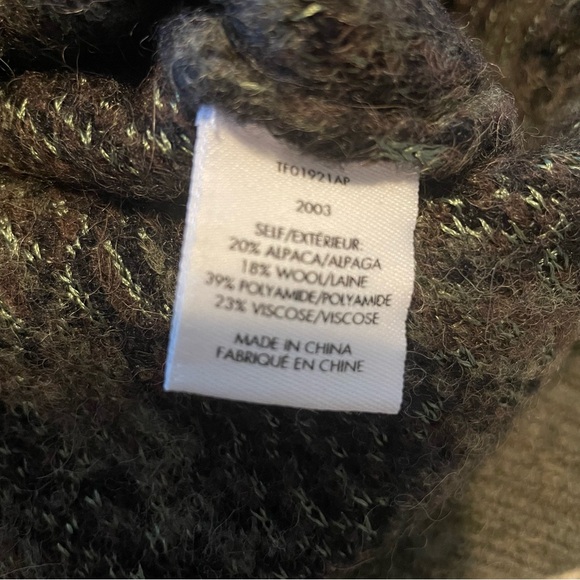 Derek Lam 10 Crosby Evan sweater alpaca wool green large classic casual - Picture 5 of 5